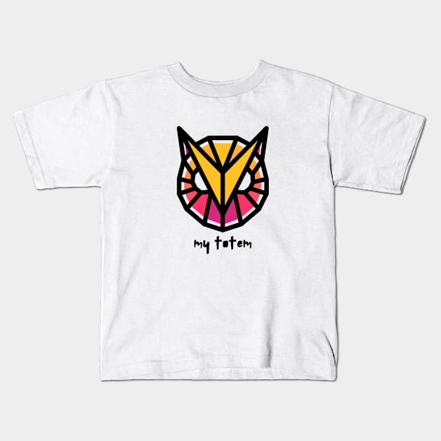 Owl my totem Kids T-Shirt by TigrArt